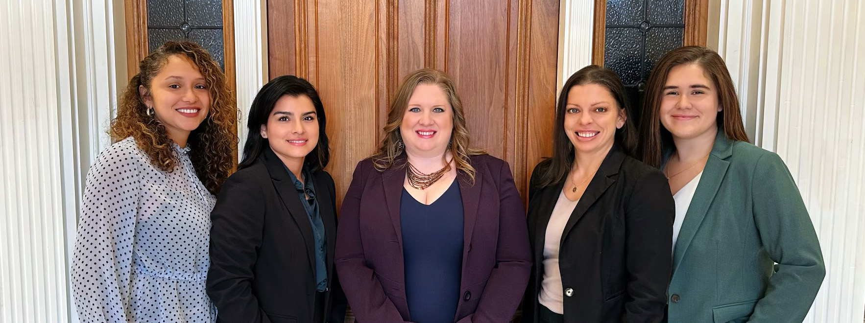 Granados Law Group Team Photo Attorney Lindsey D. Granados, Attorney Paige Feldmann, Attorney Meredith Cairo, Legal Assistant Silvia Alvarez, Legal Assistant Jennifer Popa