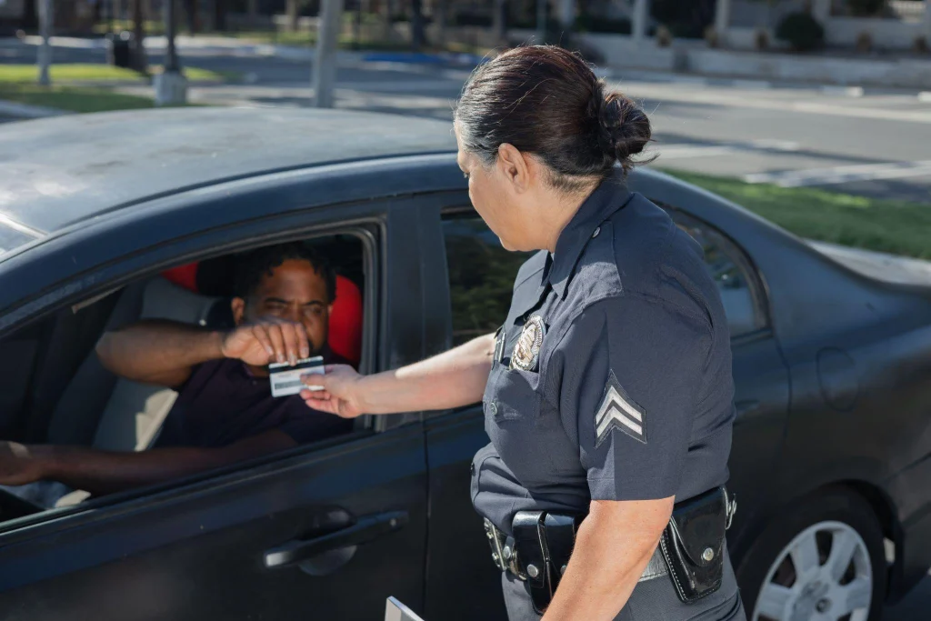 Driver presenting a license during a North Carolina sobriety checkpoint rights
